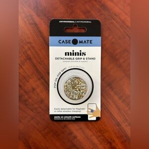 NWT Case-Mate Gold Minis Detachable Grip & Stand